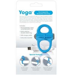 SCREAMING O - ANILLO VIBRADOR RECARGABLE YOGA AZUL