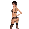 PASSION - WOMAN LOVELIA SET DE TRES PIEZAS NEGRO L/XL