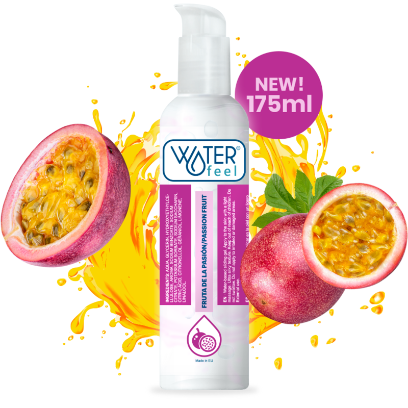 WATERFEEL - LUBRICANTE BASE AGUA FRUTA DE LA PASIÓN 175 ML