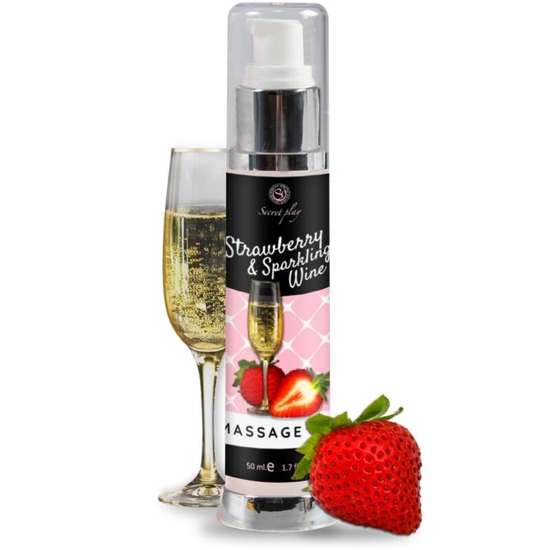 SECRETPLAY - ACEITE MASAJE FRESAS  CAVA 50 ML