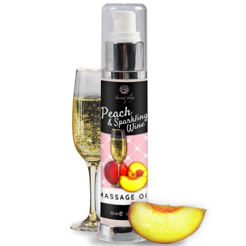 SECRETPLAY - ACEITE MASAJE MELOCOTÓN  CAVA 50 ML