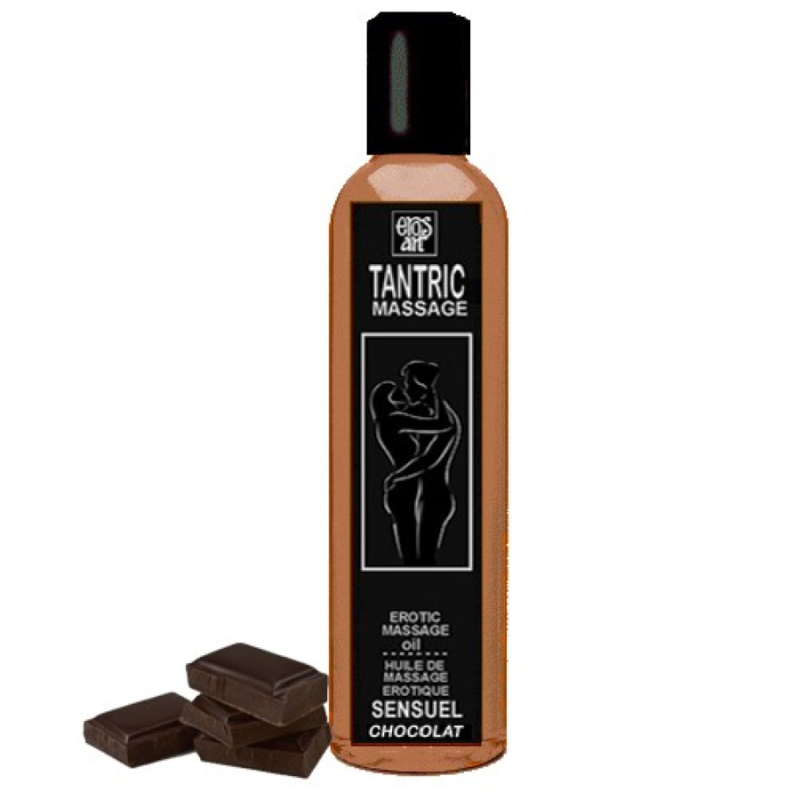 EROS-ART - ACEITE MASAJE TANTRICO NATURAL Y AFRODISÍACO CHOCOLATE 100 ML