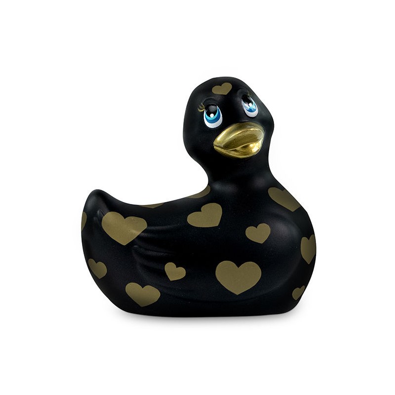 BIG TEASE TOYS - I RUB MY DUCKIE 2.0  PATO VIBRADOR ROMANCE (BLACK  GOLD)