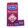 DUREX - PRESERVATIVOS SIN LATEX 12 UNIDADES