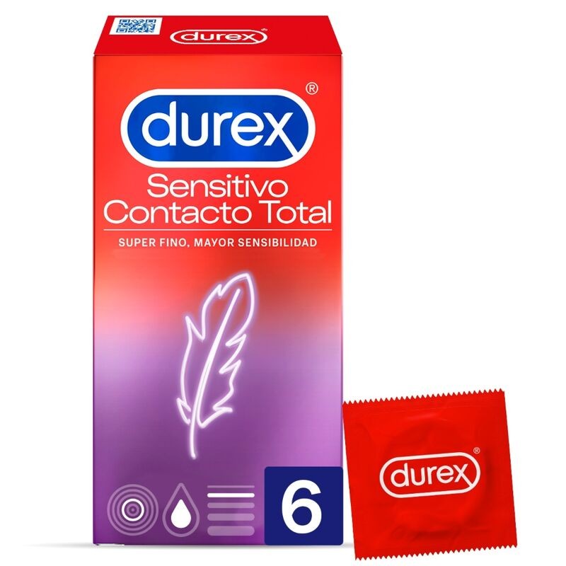 DUREX - SENSITIVO CONTACTO TOTAL 6 UNIDADES