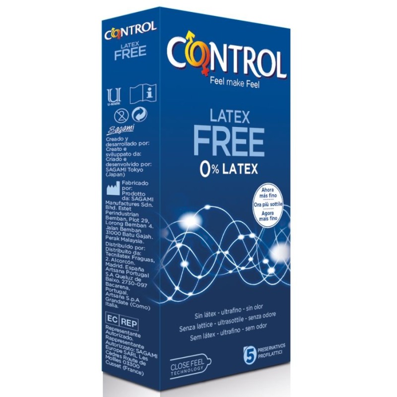 CONTROL - FREE SIN LATEX PRESERVATIVOS 5 UNIDADES