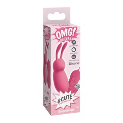 OMG - CUTE RABBIT VIBRADOR POTENTE ROSA USB