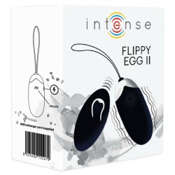 INTENSE - FLIPPY II HUEVO RECARGABLE REMOTO NEGRO