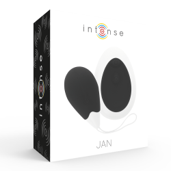 INTENSE - JAN HUEVO VIBRADOR CONTROL REMOTO NEGRO