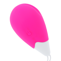 OHMAMA - HUEVO VIBRADOR 10 MODOS ROSA Y BLANCO