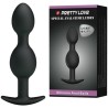 PRETTY LOVE - BOLAS ANALES SILICONA 12.5 CM NEGRO