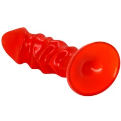 BAILE - PLUG ANAL UNISEX CON VENTOSA ROJO