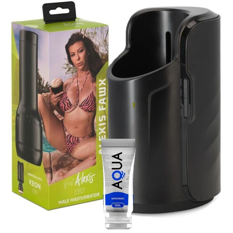 KIIROO - KEON + ALEXIS FAWX STROKER + LUBRICANTE AQUA QUALITY 50 ML