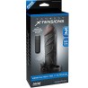 FANTASY X- TENSIONS - EXTENSION PARA EL PENE CON VIBRADOR REAL FEEL 2 NEGRO