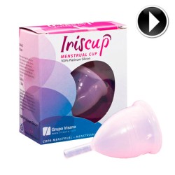 IRISCUP - COPA MESTRUAL ROSA GRANDE + BOLSA ESTERILIZADORA GRATIS