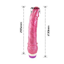 BAILE - VIBRADOR ROJO REALISTICO 23 CM