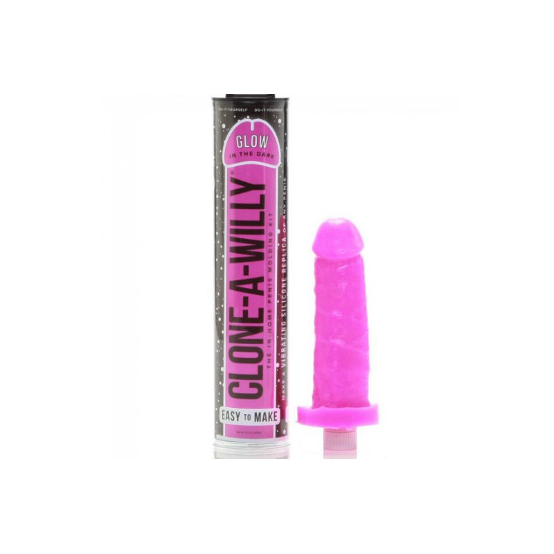 CLONE A WILLY - CLONADOR PENE ROSA LUMINISCENTE CON VIBRADOR