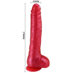 BAILE - DONG DILDO REALISTICO ROSA CON VENTOSA