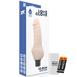 LOVECLONE - DAVEN SELF LUBRICATION REALISTICO 23.8 CM -O- 3.8 CM