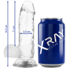 X RAY - CLEAR DILDO REALISTA TRANSPARENTE 15.5 CM -O- 3.5 CM