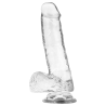 X RAY - CLEAR DILDO REALISTA TRANSPARENTE 18.5 CM -O- 3.8 CM