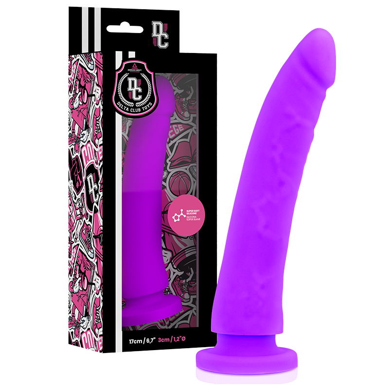 DELTA CLUB - TOYS DILDO LILA SILICONA MEDICA 17 CM -O- 3 CM