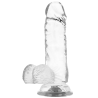 X RAY - ARNÉS + DILDO REALISTA TRANSPARENTE 15.5 CM -O- 3.5 CM