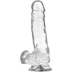 X RAY - ARNÉS + DILDO REALISTA TRANSPARENTE 18.5 CM -O- 3.8 CM