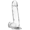 X RAY - ARNÉS + DILDO REALISTA TRANSPARENTE 20 CM -O- 4.5 CM