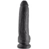 KING COCK - 9 PENE REALISTICO NEGRO 22.9 CM