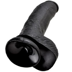 KING COCK - 9 PENE REALISTICO NEGRO 22.9 CM