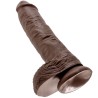 KING COCK - 10 PENE REALISTICO MARRON 26.5 CM