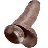 KING COCK - 12 PENE REALISTICO MARRON 30.48 CM