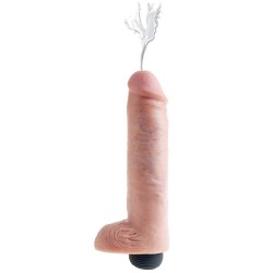 KING COCK - PENE REALISTICO EYACULADOR NATURAL 25.40 CM