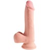 KING COCK - DILDO TRIPLE DENSIDAD 18.4 CM