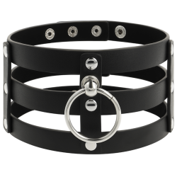 COQUETTE CHIC DESIRE - CHOKER CUERO VEGANO ESTILO FETISH