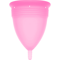 STERCUP - COPA MENSTRUAL FDA SILICONA ROSA - TALLA L