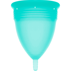 STERCUP - COPA MENSTRUAL FDA SILICONA AQUAMARINA - TALLA L