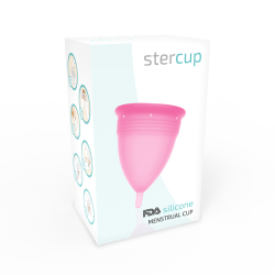 STERCUP - COPA MENSTRUAL FDA SILICONA ROSA - TALLA S