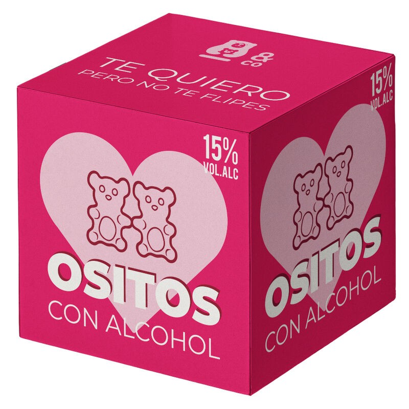 OSITO  CO - OSITOS DE GOMINOLA CON ALCOHOL GINEBRA Y FRESAS