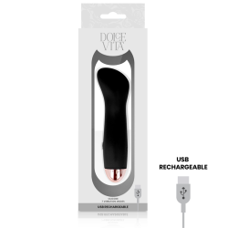 DOLCE VITA - VIBRADOR RECARGABLE ONE NEGRO 7 VELOCIDADES