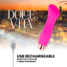 DOLCE VITA - VIBRADOR RECARGABLE ONE ROSA 7 VELOCIDADES