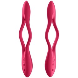 SATISFYER - ELASTIC JOY MULTI VIBRADOR ROJO