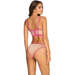 OBSESSIVE - NUDELIA SET DOS PIEZAS ROSA S/M