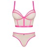 OBSESSIVE - NUDELIA SET DOS PIEZAS ROSA S/M