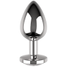 COQUETTE CHIC DESIRE - PLUG ANAL DE METAL TALLA M CRISTAL CLEAR 3.5 X 8CM