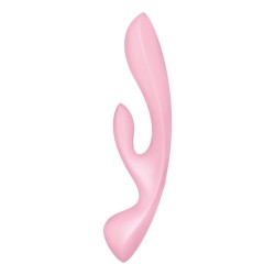 SATISFYER TRIPLE OH VIBRADOR HÍBRIDO - ROSA