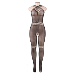 QUEEN LINGERIE - BODYSTOCKING CUELLO DE TIRANTAS S/L