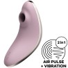 SATISFYER - VULVA LOVER 1 ESTIMULADOR Y VIBRADOR AZUL