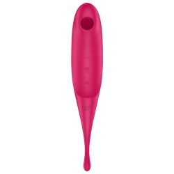 SATISFYER TWIRLING PRO ESTIMULADOR Y VIBRADOR - ROJO